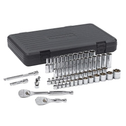 57 Piece 3/8" Drive 6 Point SAE/Metric Socket Set