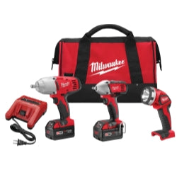 3 Piece M18 Impact Wrench and Flashlight Kit