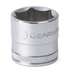 3/8" Drive 6 Point Metric Standard Socket - 19mm