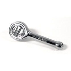 Stubby Chrome Ratchet, 3/8" Drive, Round Head, 3-15/16" Long
