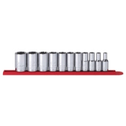 11 Piece 3/8" Drive 6 Point SAE Mid Length Socket Set