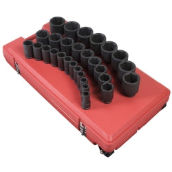 29 Piece 3/4" Drive 6 Point SAE Deep Impact Socket Set