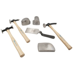 7 Piece Body and Fender Repair Set with Hickory Handles