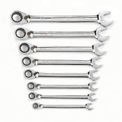8 PIece SAE Offset Reversible Combination GearWrench Set