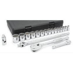 Socket Set 19 PC 1/2 IN Drive 12 Point