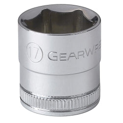 3/8" Drive 6 Point Metric Standard Socket - 17mm