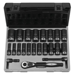 1/2" Dr. 22pc Fractional Deep Duo-Socket Set - 6 Pt.
