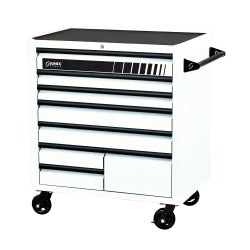 Premium 8 Drawer Service Carts (41W x 24D x 42H) - White
