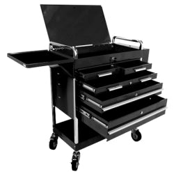 HD 5 Drw Serv Cart - Black