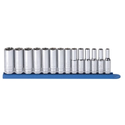 14 Piece 3/8" Drive 6 Point Metric Mid Length Socket Set