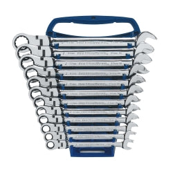 12 Piece Metric Flex Head Combination Ratcheting GearWrench Set