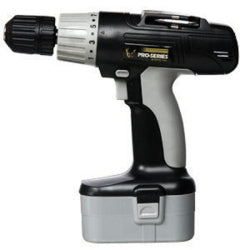 Cordless Drill, 18 Volt, 3/8" Keyless Chuck, Multiple Torque Settings, with Battery and Charger