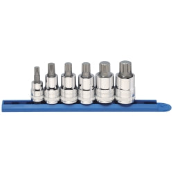 6 Piece 3/8" and 1/2" Drive Triple Square Stubby Set
