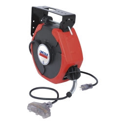 50' Medium Duty Extension Cord Reel with Lighted T-Tap