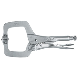 11" Regular Tip Locking C-Clamp with Swivel Pads