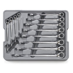 12 Piece X-Beam Reversible Metric Combination Ratcheting Wrench Set
