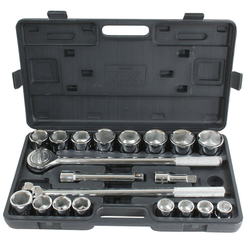 21 Piece 3/4 Inch Drive SAE Socket Set