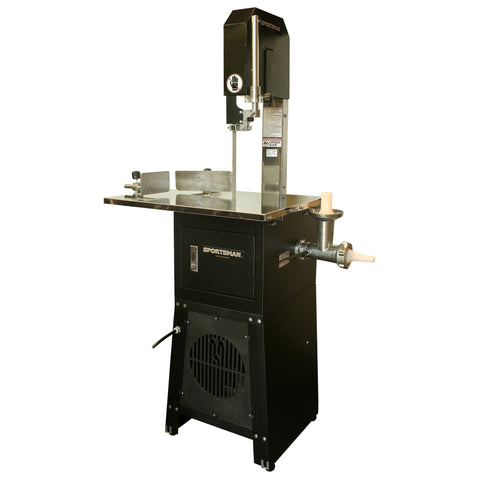 Electric Meat Cutting Band Saw and Grinder