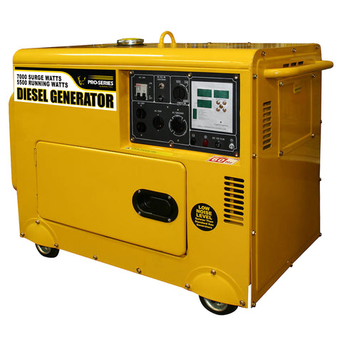 Diesel 7000 Watt Generator with Digital Control Panel