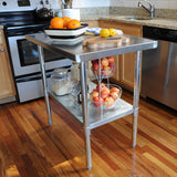 Stainless Steel Work Table 24 x 60 Inches
