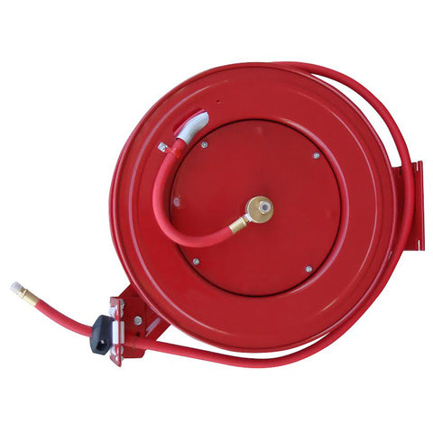 50 Foot Retractable Air Hose Reel with Auto Rewind