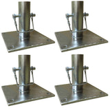 Scaffold Base Plate Set - 4 Piece