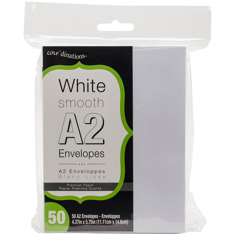 Darice Heavyweight A2 Envelopes 4.375 X5.75 Inches White