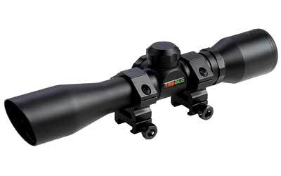 TRUGLO 4X32 DUPLEX BLK W/ 3/8" RINGS