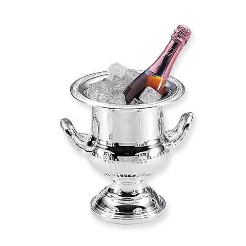 Silver-plated Plain Wine Cooler - Engravable Personalized Gift Item