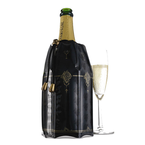 Classic Black Active Cooler Champagne Bottle Chiller