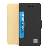 IPhone 7 Leather Wallet Pouch Card Slot Case Cover Black