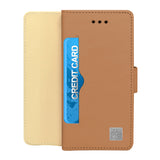 IPhone 7 Leather Wallet Pouch Card Slot Case Cover Brown