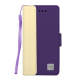 IPhone 7 Leather Wallet Pouch Card Slot Case Cover Purple