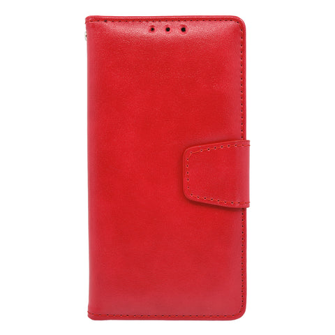 IPhone 6/6S Folio Folio Cover with Credit Card ID Holders Leather Wallet Pouch Case Cover Red