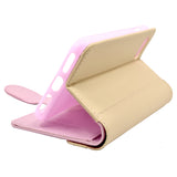 IPhone 7 Plus Leather Wallet Pouch Card Slot Case Cover Pink