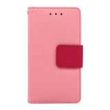 Samsung Galaxy S7 Edge Folio Cover with Credit Card ID Holders Leather Wallet Pouch Case Cover Pink