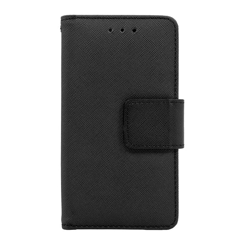 Samsung Galaxy S7 Folio Cover with Credit Card ID Holders Leather Wallet Pouch Case Cover Black