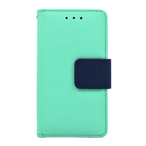 Samsung Galaxy S7 Folio Cover with Credit Card ID Holders Leather Wallet Pouch Case Cover Light Green