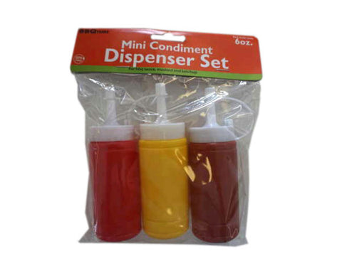 6 oz. Mini Condiment Dispenser Set