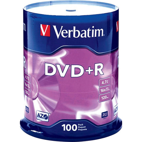 100PK DVD+R 16X 4.7GB BRANDED
