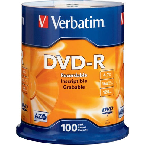 100PK DVD-R 16X 4.7GB BRANDED
