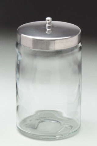 Glass Sundry Jar, Unlabeled, SS Lid 6 ct