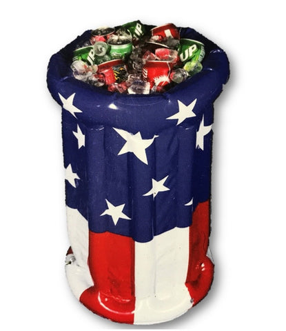 Inflatable Patriotic Party Cooler Beverage Holder Case Pack 24