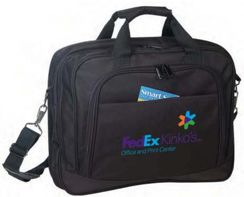 Deluxe Computer Briefcase [Black] - Style #054 Case Pack 12