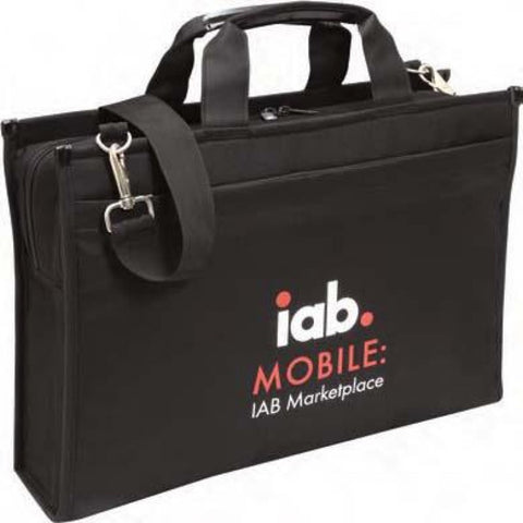 Deluxe Computer Briefcase [Black] - Style #056 Case Pack 12