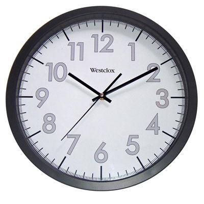 14" Office Black White Clock