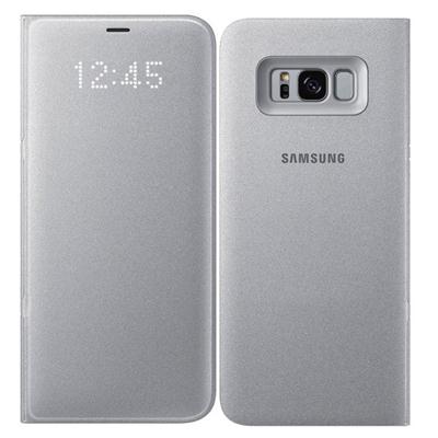 Glxy S8 Plu LED WalletCvr Slv