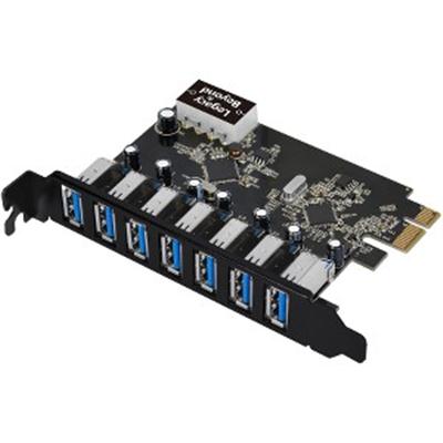 USB 3.0 7-Port Ext PCIe Host