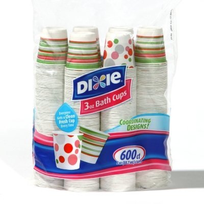 Dixie Cold Cups, 3 oz. White 600 Case