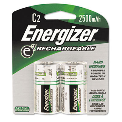 e? NiMH Rechargeable Batteries C 2 Batteries Case Pack 2